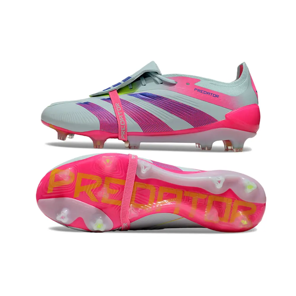 Chuteira Campo Adidas Predator Elite FG | Branca e Rosa