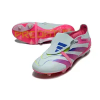 Chuteira Campo Adidas Predator Elite FG | Branca e Rosa - imagem 2