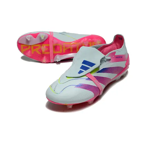Chuteira Campo Adidas Predator FT 30 Elite FG Branca e Rosa - Stellar Icon Pack