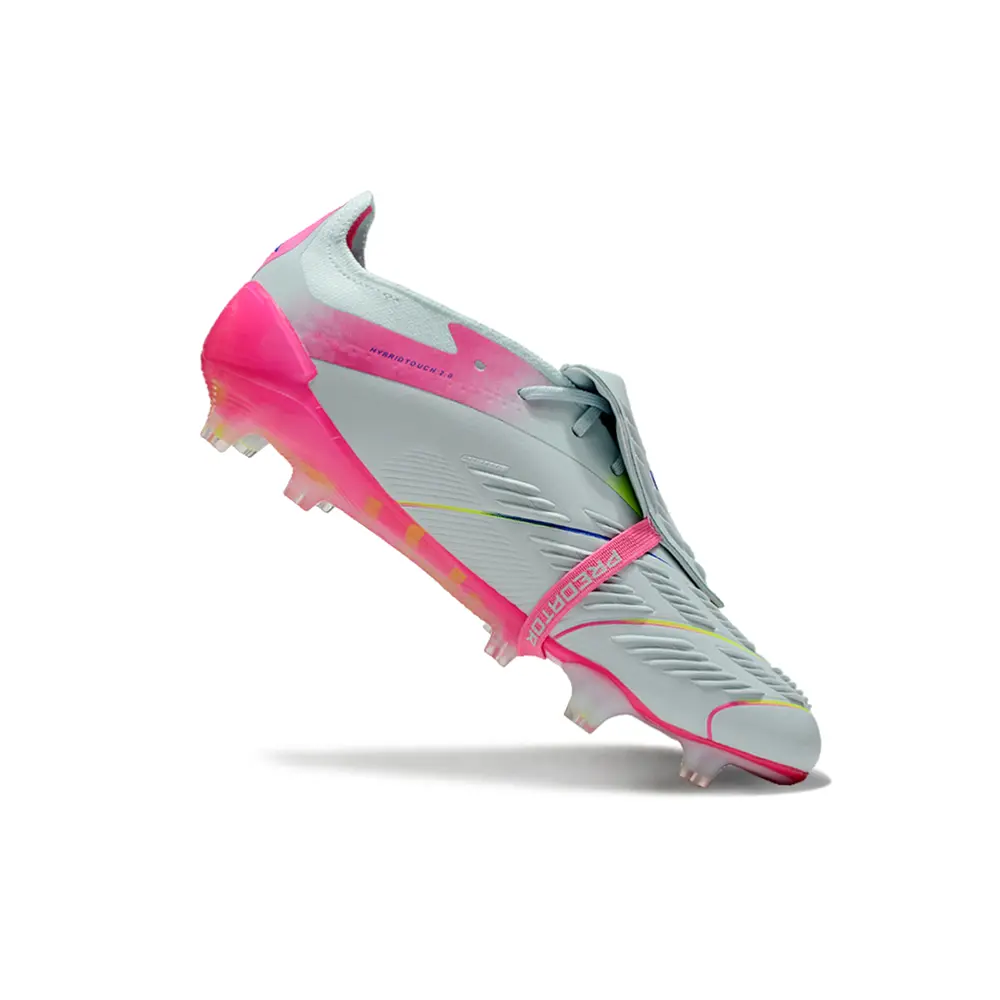 Chuteira Campo Adidas Predator Elite FG | Branca e Rosa