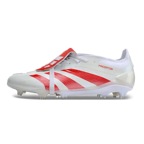 Chuteira Campo Adidas Predator FT 30 Elite FG Branca e Vermelha