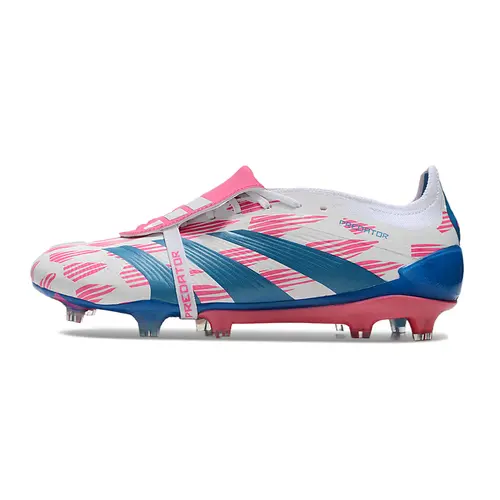 Chuteira Campo Adidas Predator FT 30 Elite FG Branca, Rosa e Azul - Reemergence Pack