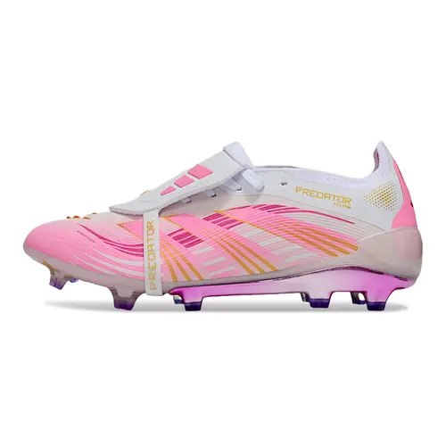 Chuteira Campo Adidas Predator FT 30 Elite FG Branco e Rosa