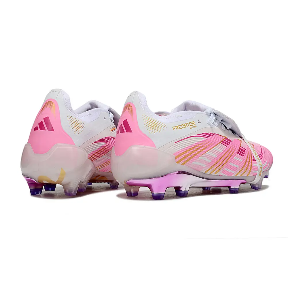 Chuteira Campo Adidas Predator FT 30 Elite FG Branco e Rosa