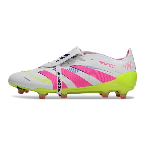 Chuteira Campo Adidas Predator FT 30 Elite FG Branco, Rosa e Verde - Celestial Victory