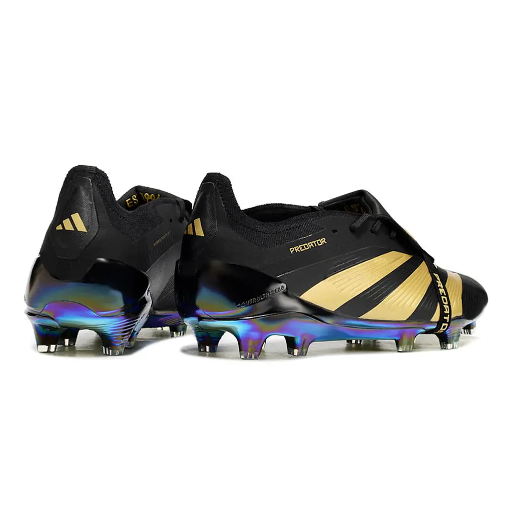 Chuteira Campo Adidas Predator FT 30 Elite FG Preta e Dourado