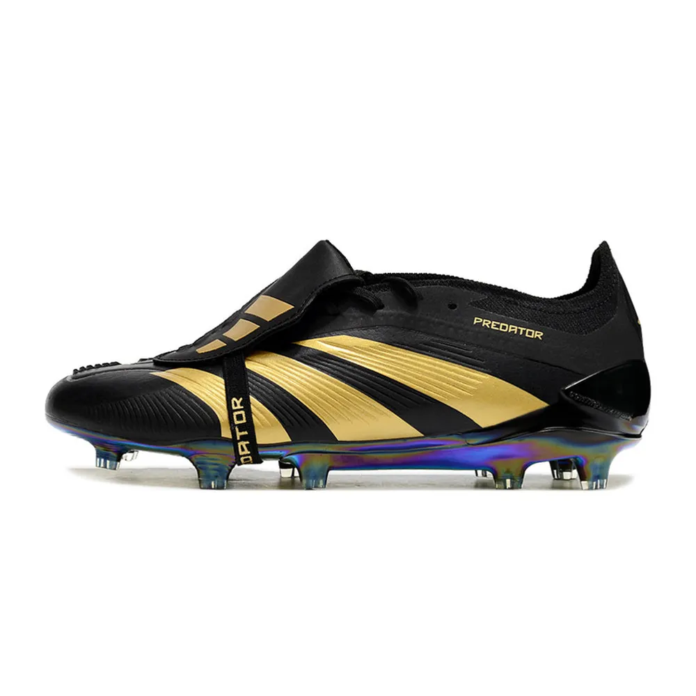 Chuteira Campo Adidas Predator FT 30 Elite FG Preta e Dourado