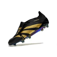 Chuteira Campo Adidas Predator FT 30 Elite FG Preta e Dourado - imagem 4