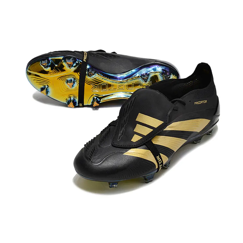 Chuteira Campo Adidas Predator FT 30 Elite FG Preta e Dourado