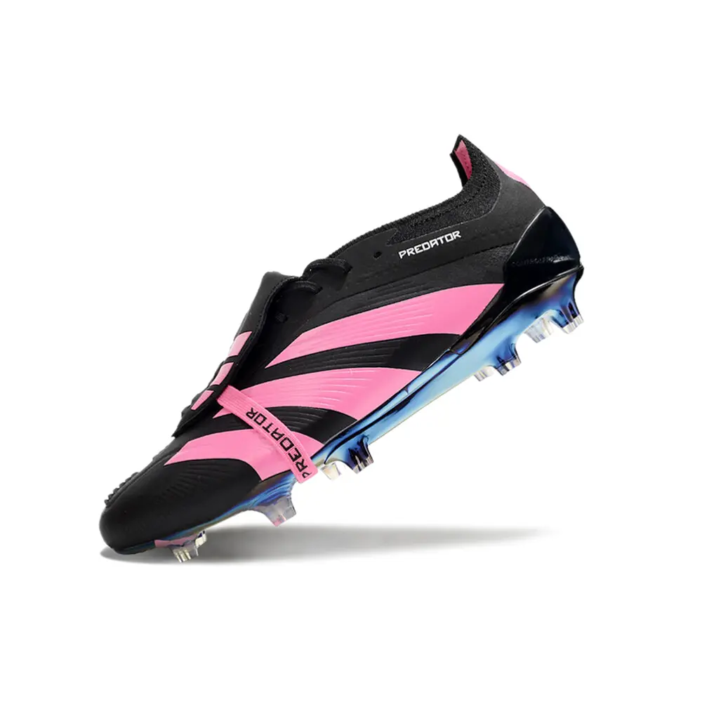 Chuteira Campo Adidas Predator | Elite FG Preta e Rosa