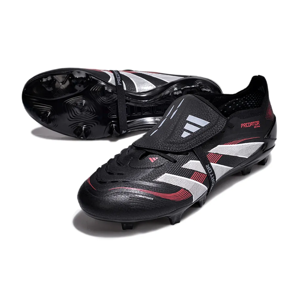 Chuteira Adidas Predator | Elite FG Preta e Vermelha
