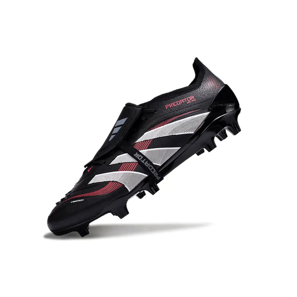 Chuteira Adidas Predator | Elite FG Preta e Vermelha