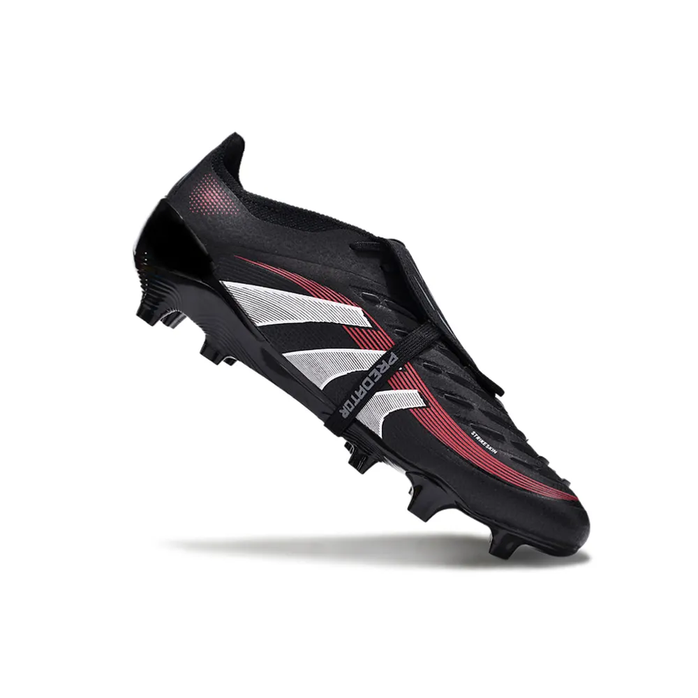 Chuteira Adidas Predator | Elite FG Preta e Vermelha
