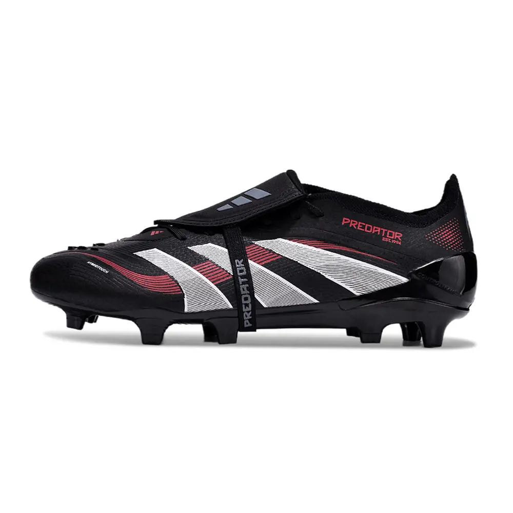 Chuteira Adidas Predator | Elite FG Preta e Vermelha