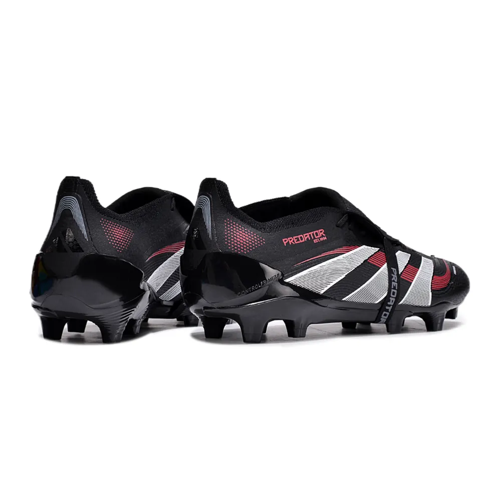 Chuteira Adidas Predator | Elite FG Preta e Vermelha