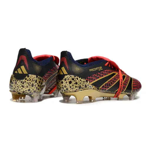 Chuteira Campo Adidas Predator FT 30 Elite FG Preta, Vermelha e Dourado - Year of the Snake