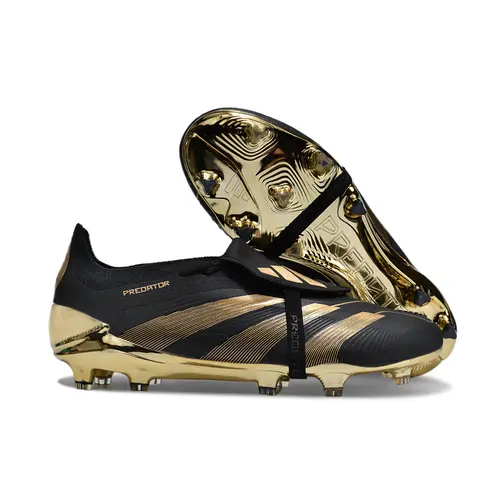 Chuteira Campo Adidas Predator FT 30 Elite FG Preto e Dourado - BelliGold Pack