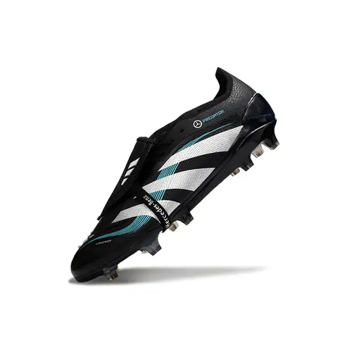 Chuteira Campo Adidas Predator FT 30 Elite FG Preto, Branco e Azul