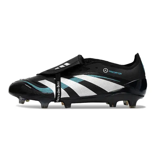Chuteira Campo Adidas Predator FT 30 Elite FG Preto, Branco e Azul