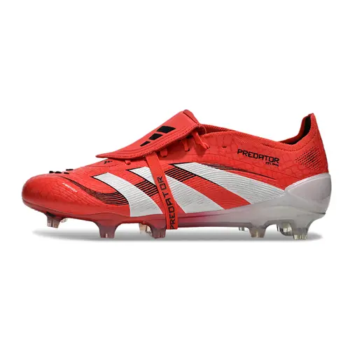 Chuteira Campo Adidas Predator FT 30 Elite FG Vermelha e Branca - Pure Victory