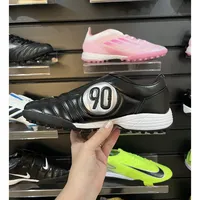 Chuteira Society Nike Total 90 TF Preta e Branca | Pronta - imagem 3