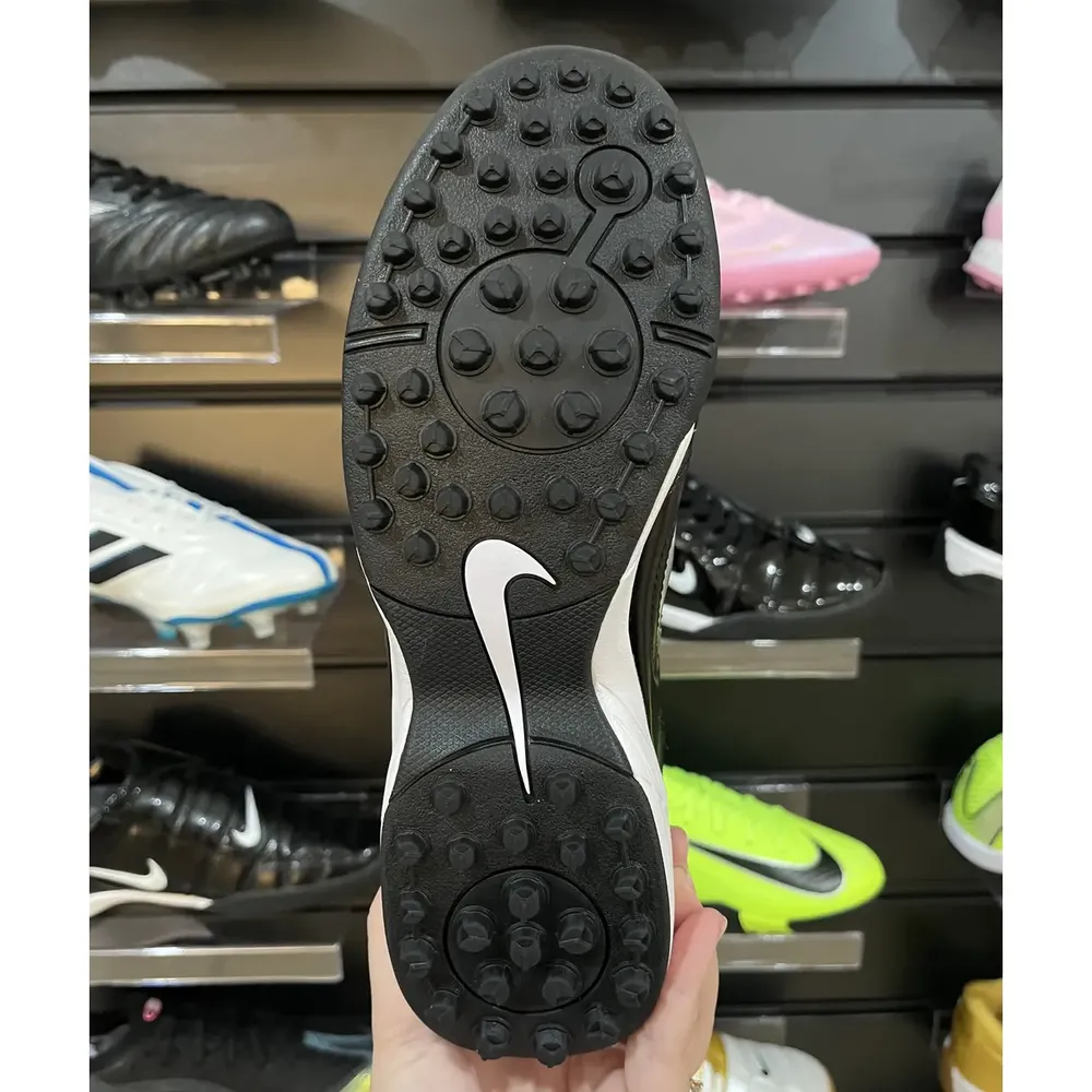 Chuteira Society Nike Total 90 TF Preta e Branca | Pronta