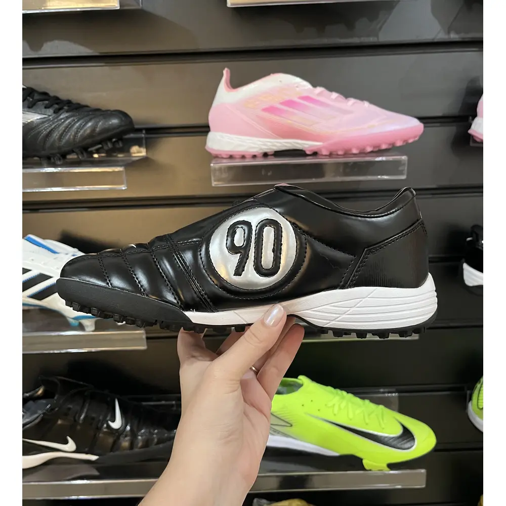 Chuteira Society Nike Total 90 TF Preta e Branca - Pronta Entrega