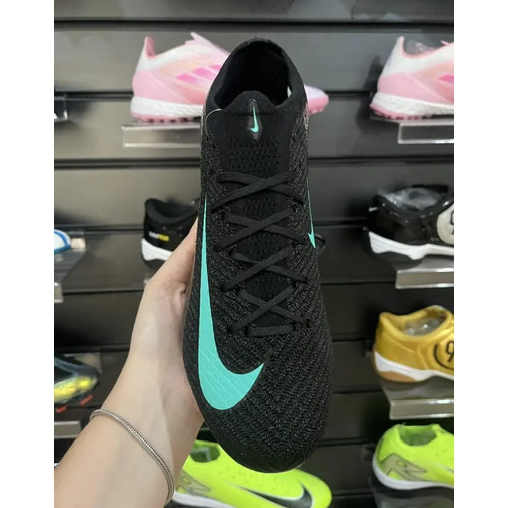 Chuteira Campo Nike Air Zoom Mercurial Vapor 16 Elite FG Preto e Verde - Pronta Entrega