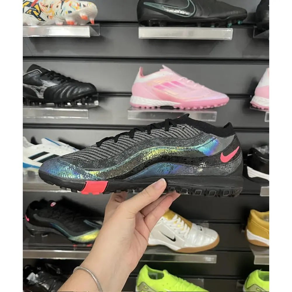 Chuteira Society Nike Air Zoom Mercurial Vapor 16 Elite TF Preto - Pronta Entrega