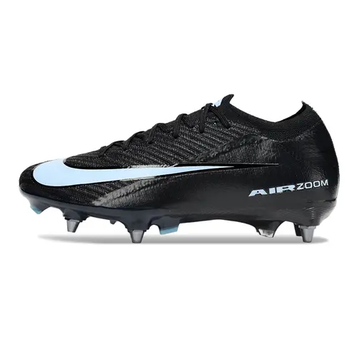 Chuteira Campo Nike Air Zoom Mercurial Vapor 16 Elite Trava Mista Preto e Azul
