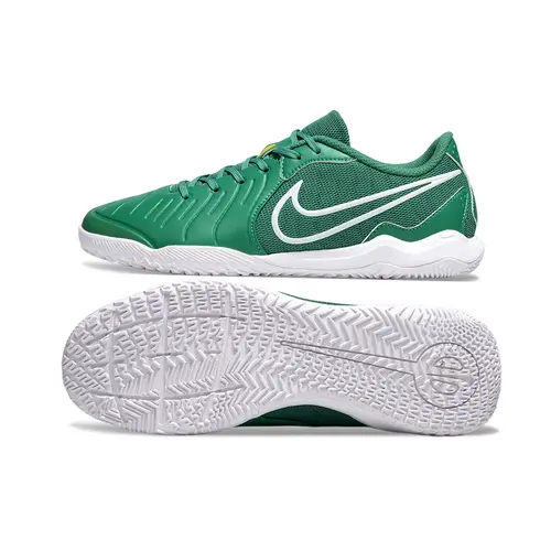 Chuteira Society Nike Tiempo Legend 10 Verde e Branco