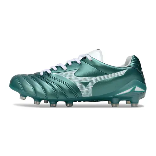 Chuteira Campo Mizuno Morelia Neo 4 Beta FG Verde e Branco 