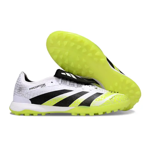Chuteira Society Adidas Predator League Elite TF Branco, Verde e Preto