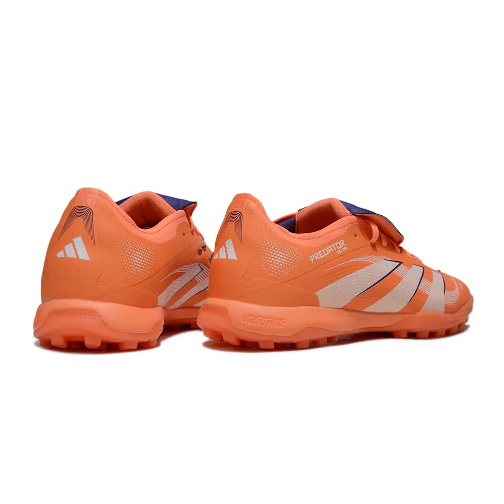 Chuteira Society Adidas Predator League Elite TF | Laranja e Branco