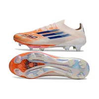 Chuteira Campo Adidas F50 FG Rosa e Azul Velocidade - imagem 2