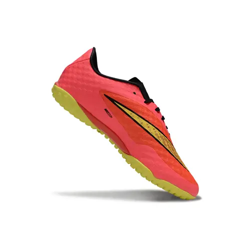 Chuteira Society Nike Hypervenom TF Rosa e Amarelo