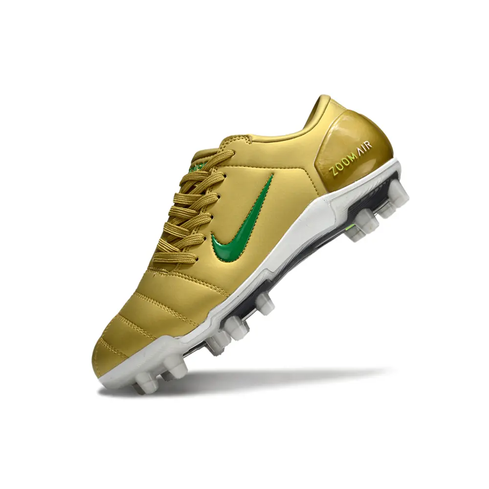 Chuteira Campo Nike Total 90 FG Dourado | Toque preciso e conforto
