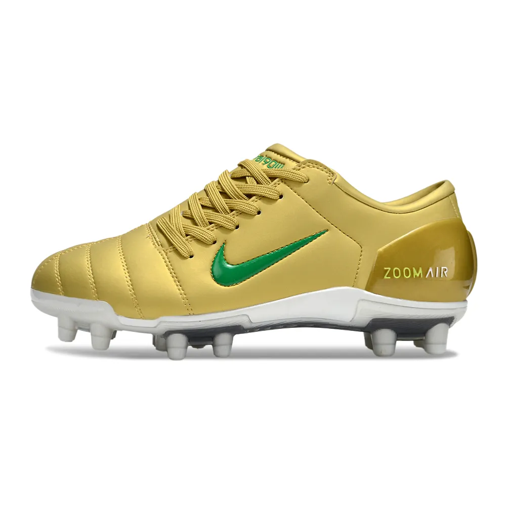 Chuteira Campo Nike Total 90 FG Dourado | Toque preciso e conforto