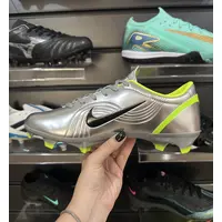 Chuteira Campo Nike Air Zoom Mercurial Vapor 1 Elite FG Prata e Verde - Pronta Entrega - imagem 3