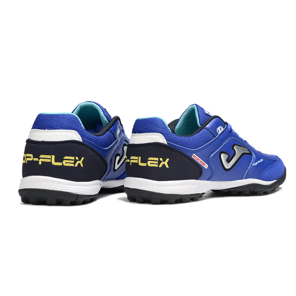 Chuteira Society Joma Top Flex TF Azul | Leveza e Controle
