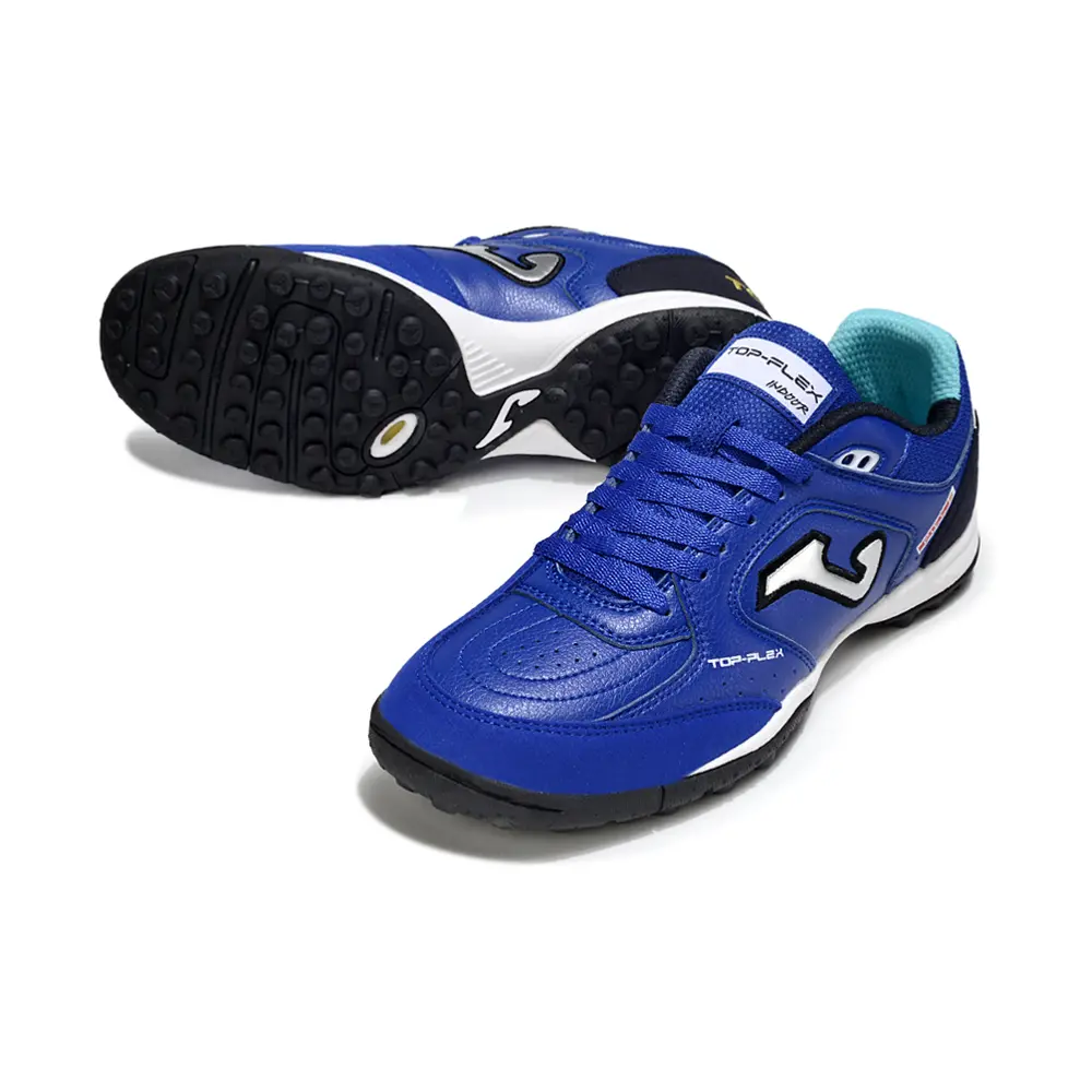 Chuteira Society Joma Top Flex TF Azul | Leveza e Controle