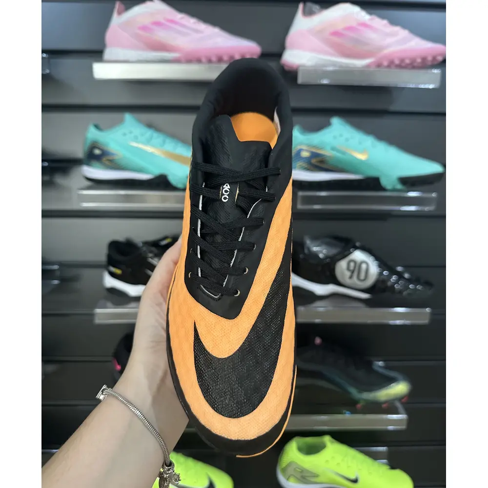 Chuteira Nike Hypervenom TF Laranja e Preto - Pronta Entrega