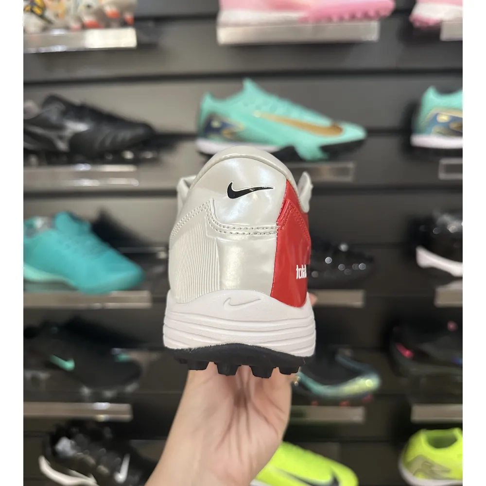 Chuteira Society Nike Total 90 TF | Vermelha e Branco - Pronta Entrega