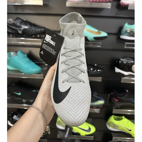 Chuteira Campo Nike Air Zoom Mercurial Superfly 10 Elite FG Prata e Verde - Pronta Entrega