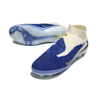 Chuteira Campo Nike Phantom GX 6 Elite FG Branco e Azul | Controle - imagem 5
