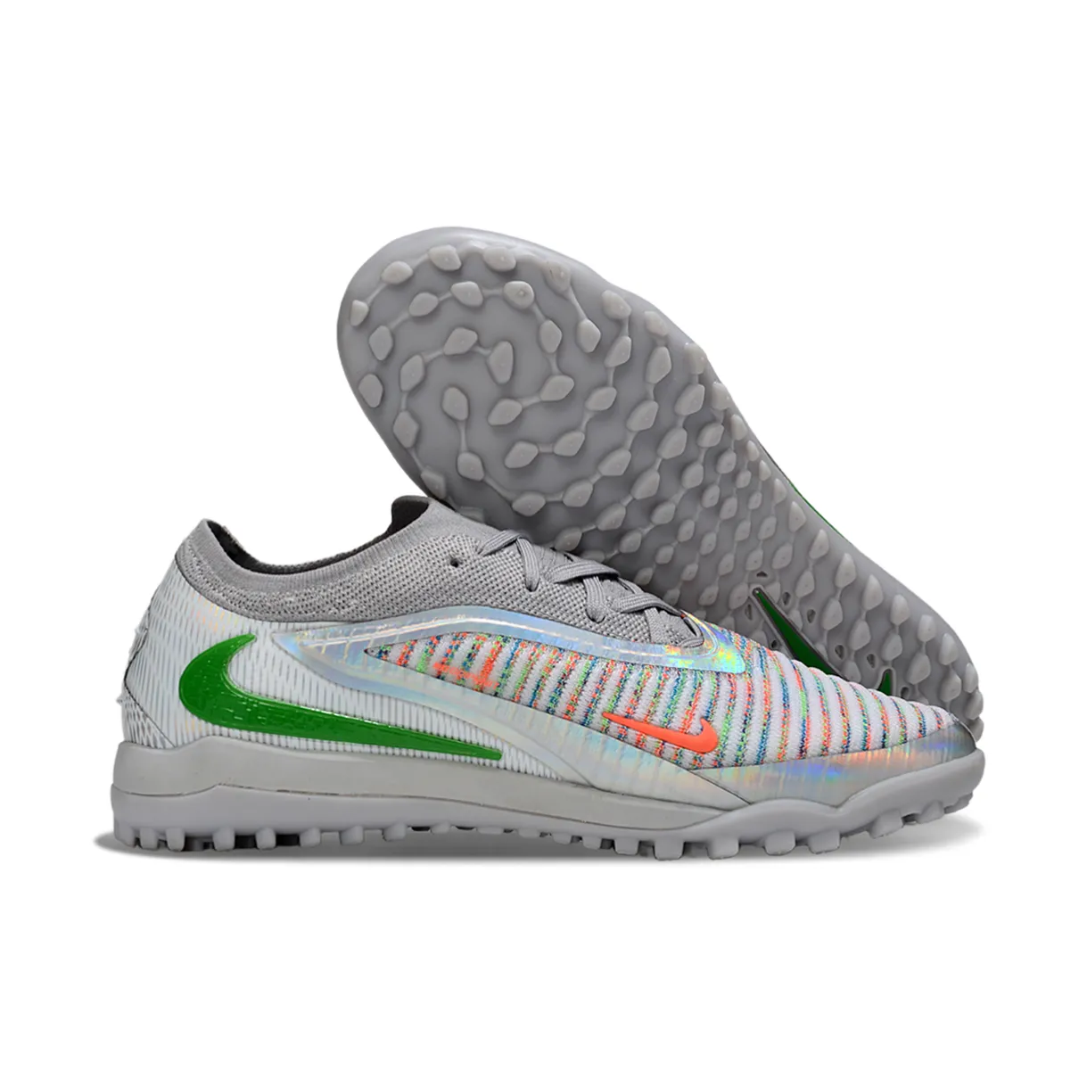 Chuteira Society Nike Phantom GX 6 Elite TF Prata