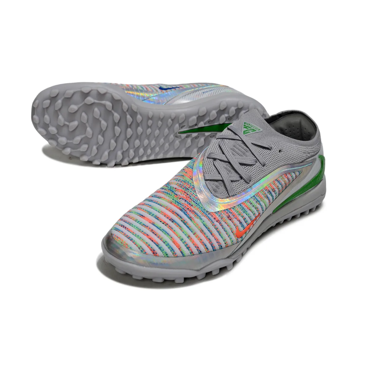 Chuteira Society Nike Phantom GX 6 Elite TF Prata