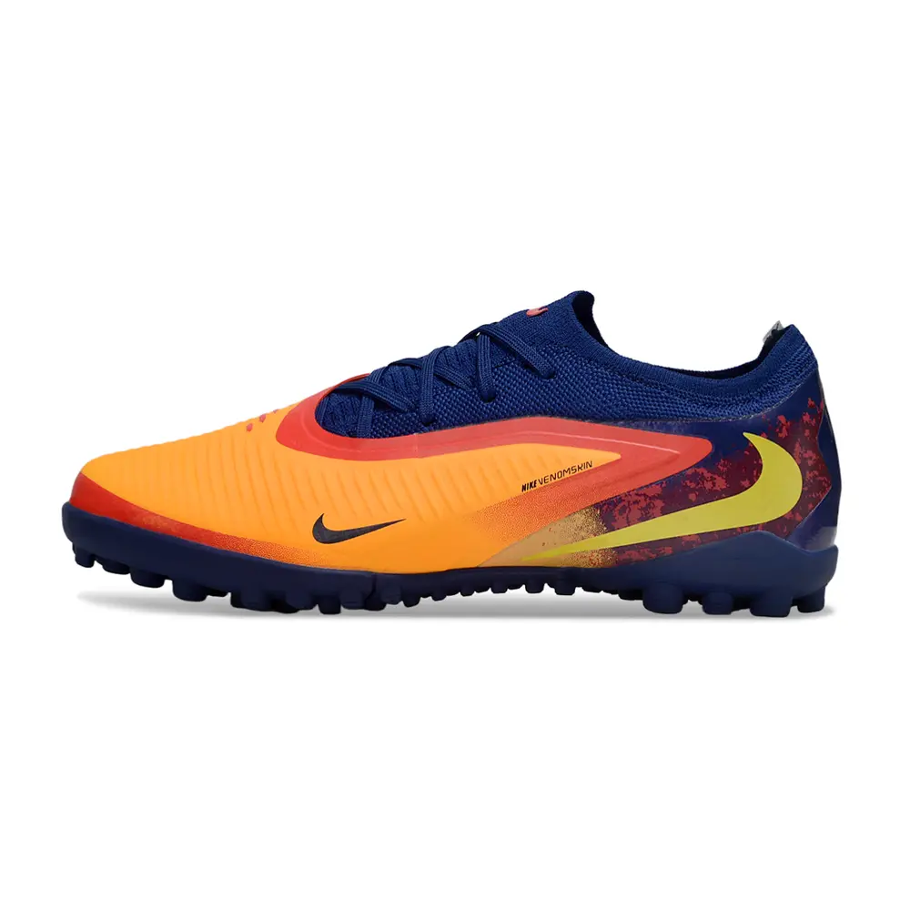 Chuteira Nike Phantom ReactX 6 Pro TF Azul Laranja