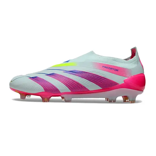 Chuteira Campo Adidas Predator LL Elite FG Branca e Rosa - Stellar Icon Pack