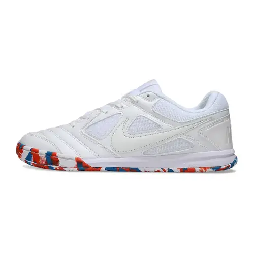 Chuteira Futsal Supreme x Nike SB Gato IC Branco, Vermelho e Azul